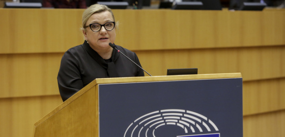 Beata Kempa w dyskusji na temat przymusowych wysiedleń